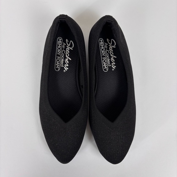 Skechers Shoes - Skechers Cleo Slip On Casual Ballet Flats Memory Foam Comfort Shoes Black Sz 6.5